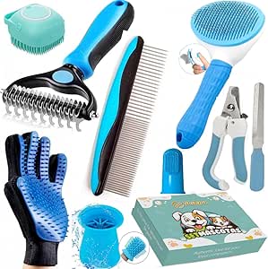 Kit de Toilettage Complet 9-en-1 pour Chiens & Chats